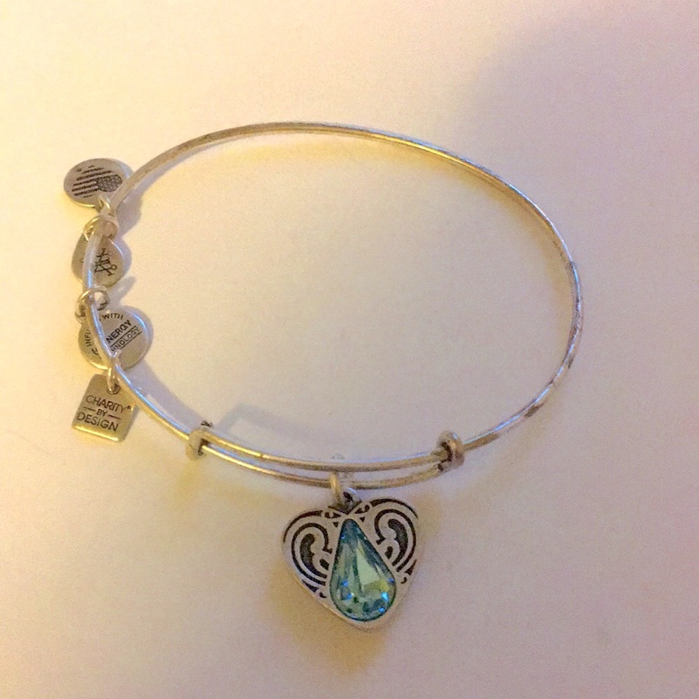 Alex and Ani living water heart bracelet